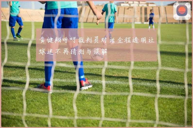 黄健翔呼吁裁判员对话全程透明让球迷不再猜测与误解
